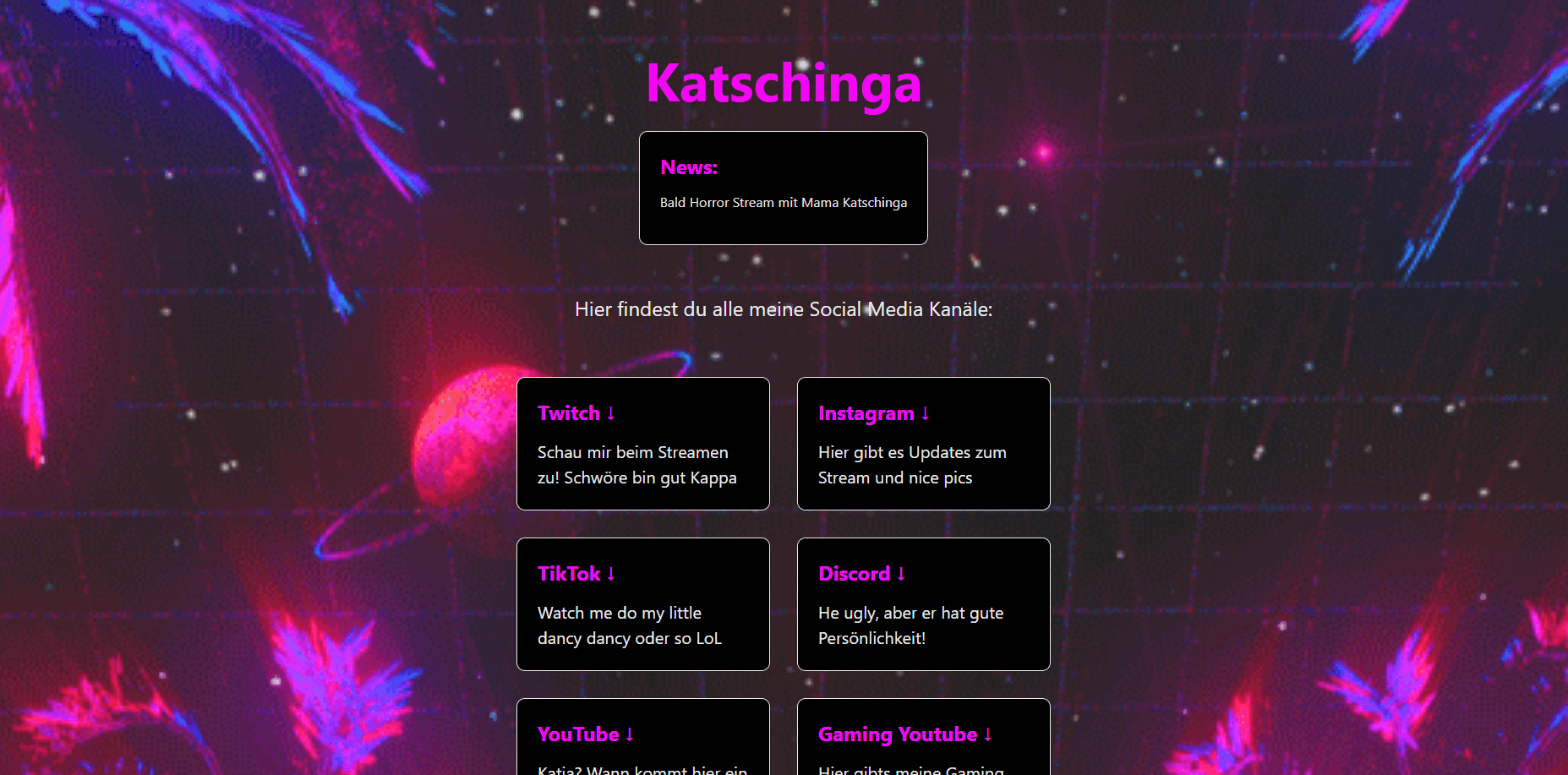 Streamerin Linktree